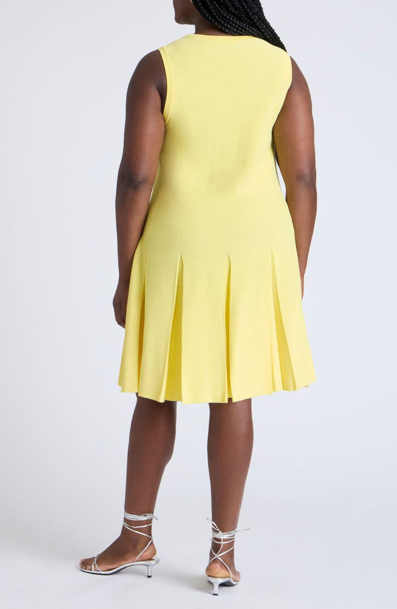 ELOQUII Sleeveless Tennis Sweater Dress, Alternate, color, 