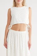 VERO MODA Kim Eyelet Sleeveless Crop Top