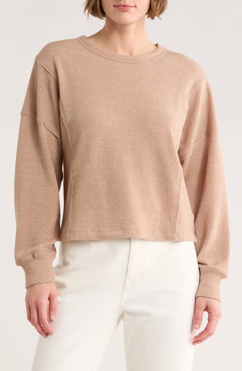 Textured Knit Long Sleeve Shirt