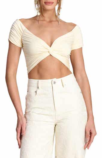 Off the Shoulder Crop Top