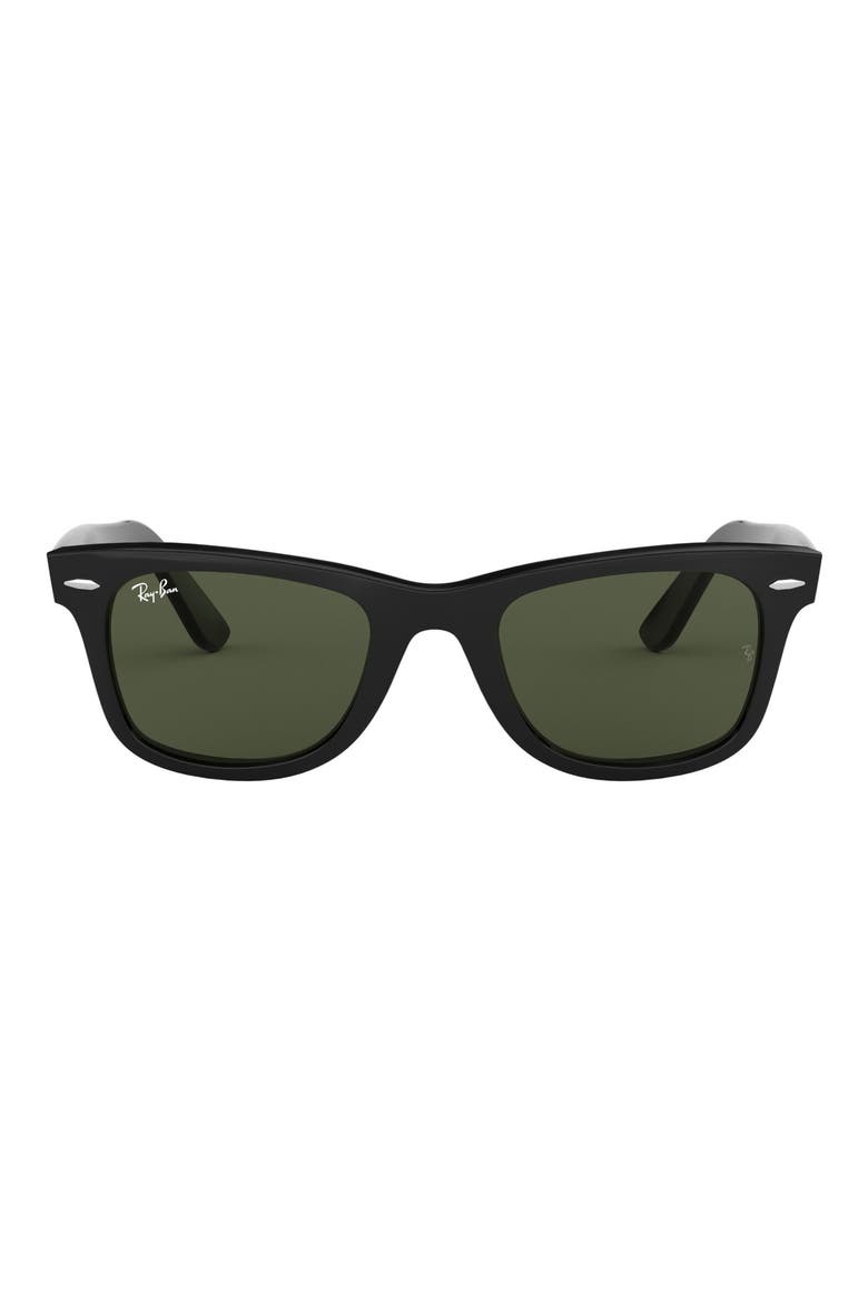 54mm Wayfarer Sunglasses, Main, color, BLACK