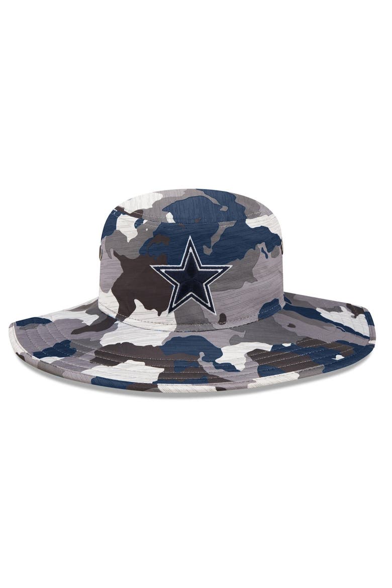 Men's New Era Camo Dallas Cowboys 2022 NFL Training Camp Official Panama Bucket Hat, Alternate, color, Camo