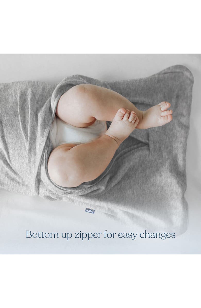 HALO Sleepsack Swaddle Wearable Blanket, 3-Way Adjustable Infant Sleepsack, TOG 1.5, Ideal Temp, Alternate, color, Heather Grey