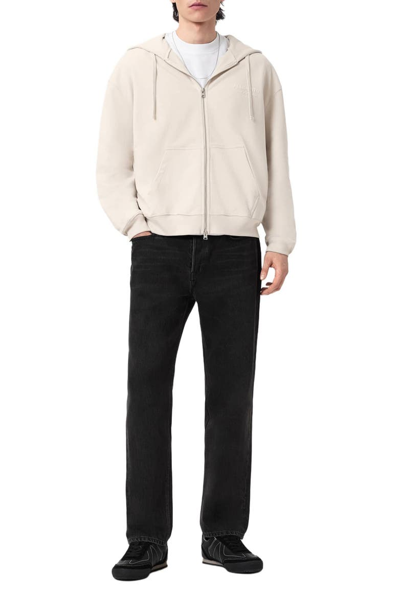 Xander Cotton Zip-Up Hoodie, Alternate, color, DUSK WHITE