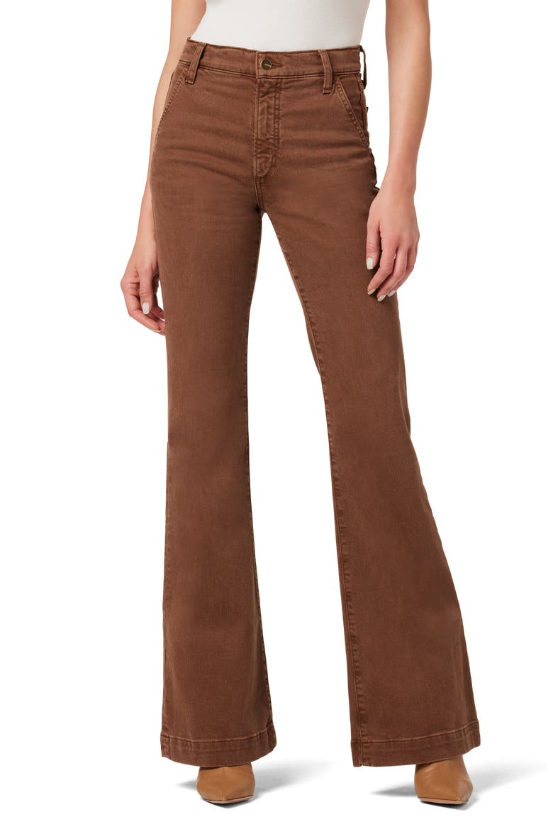 The Molly High Waist Flare Trouser Jeans, Main, color, WALNUT