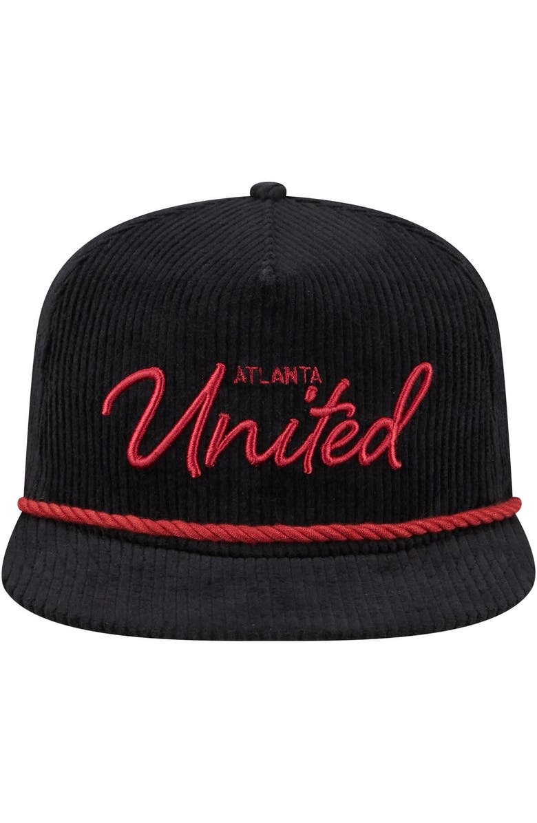 New Era Men's New Era Black Atlanta United FC Corduroy Golfer Adjustable Hat, Alternate, color, Black