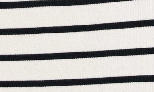 Frnch Nacera Knit Striped Tank Midi Dress In Cream In Creme