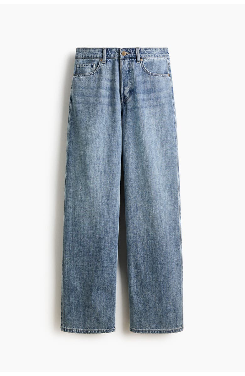 H&M Wide Regular Waist Jeans, Main, color, 