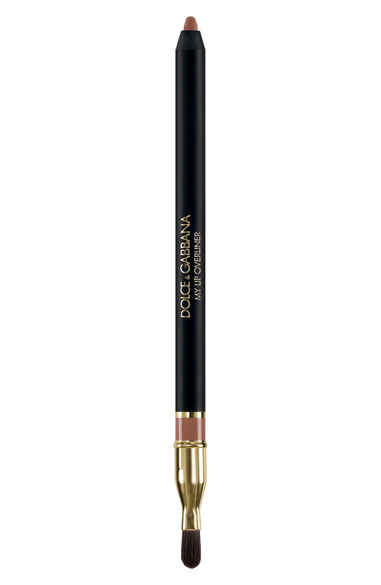 Dolce&Gabbana My Lip Overliner Lip Pencil, Main, color, 02 Brownie Nude