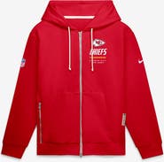 Nike Men's Nike Red Kansas City Chiefs Sideline Standard Issue Quarterback Scramble Dri-FIT Full-Zip Hoodie