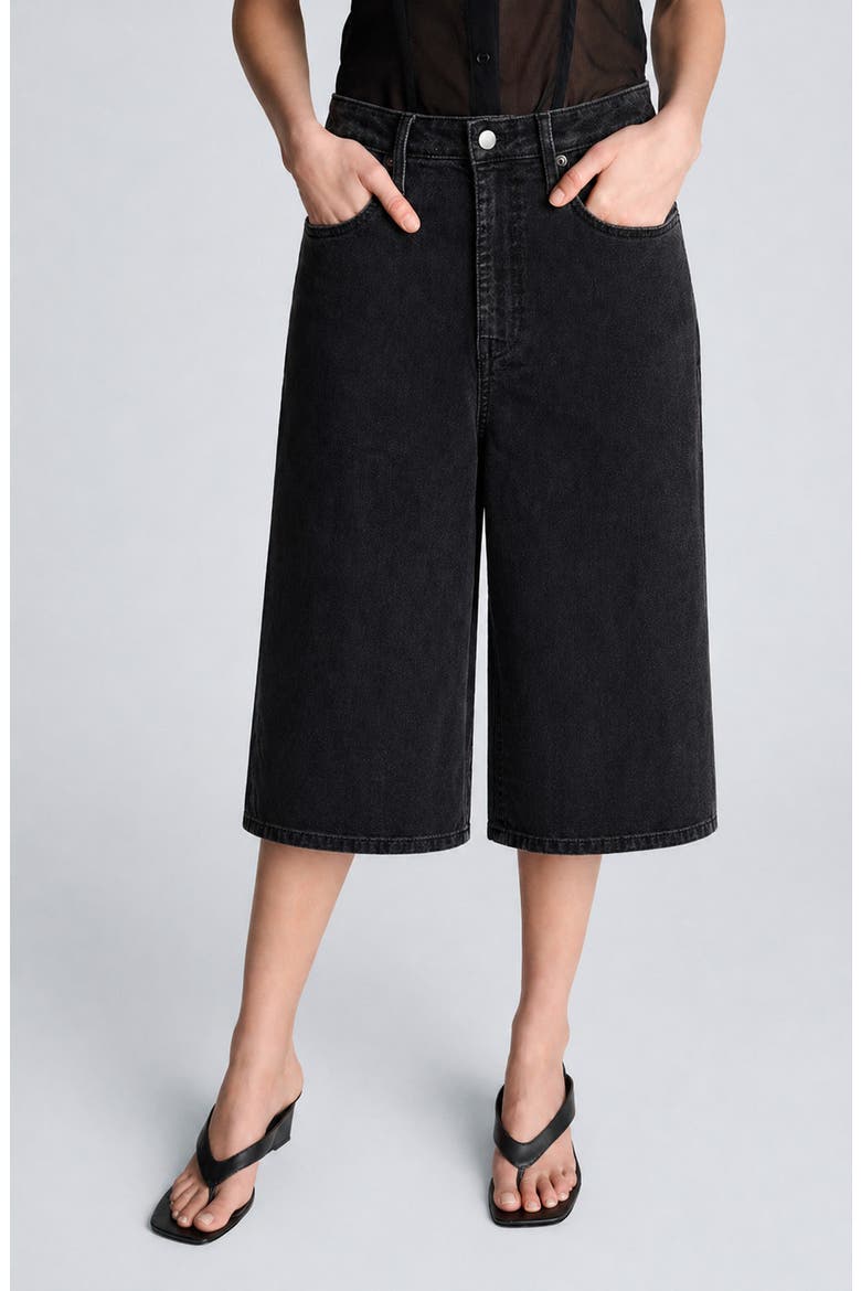 High Waist Wide Leg Culotte Jeans, Main, color, NIK WASH