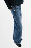 MANGO Low Rise Straight Leg Jeans
