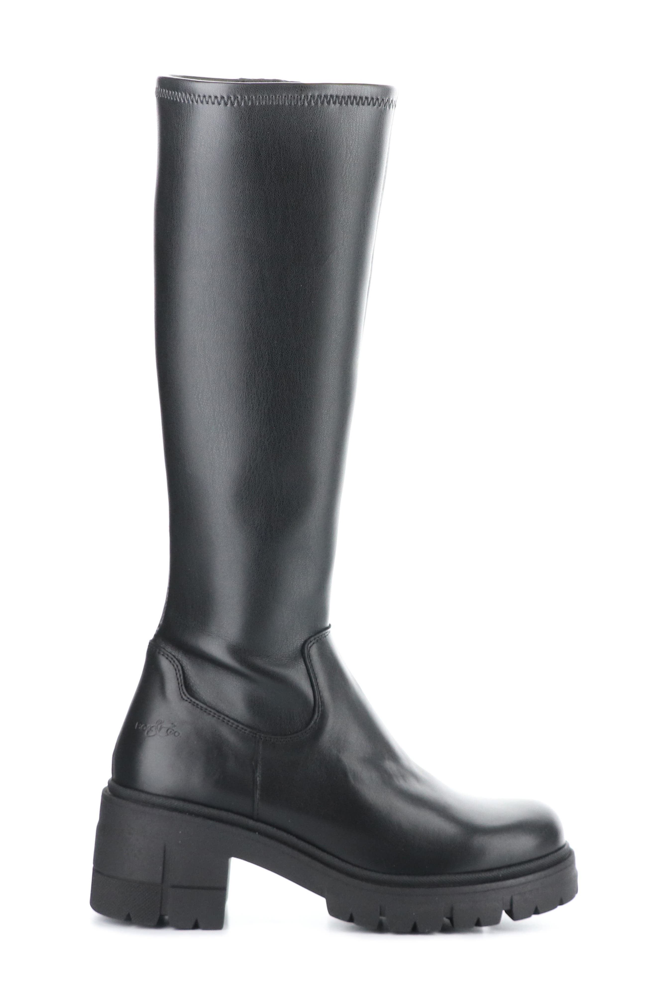 Bos. & Co. Brenna Waterproof Platform Knee High Boot, Alternate, color, Black