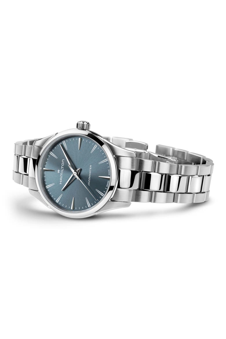 Jazzmaster Bracelet Watch, 32mm, Alternate, color, BLUE