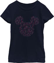 Mickey & Friends Girl's Mickey & Friends Fireworks Logo Graphic T-Shirt