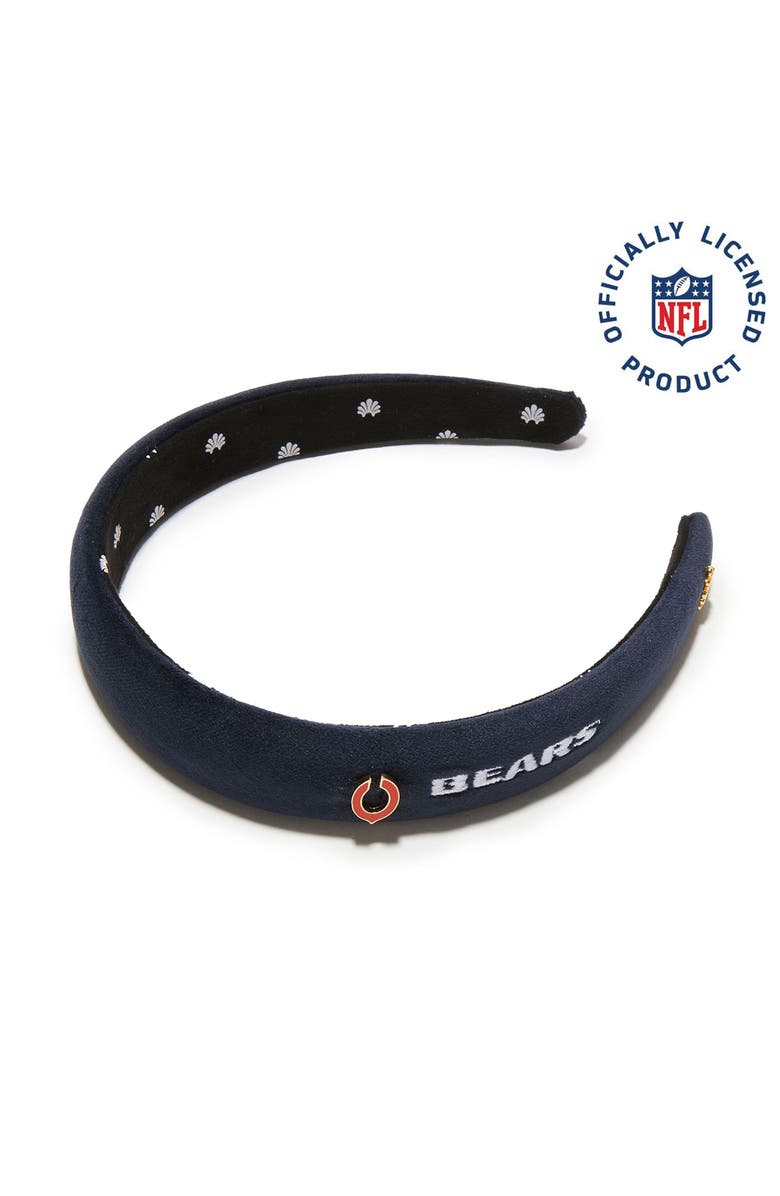 Lele Sadoughi Chicago Bears Charlotte Headband, Main, color, Navy 400
