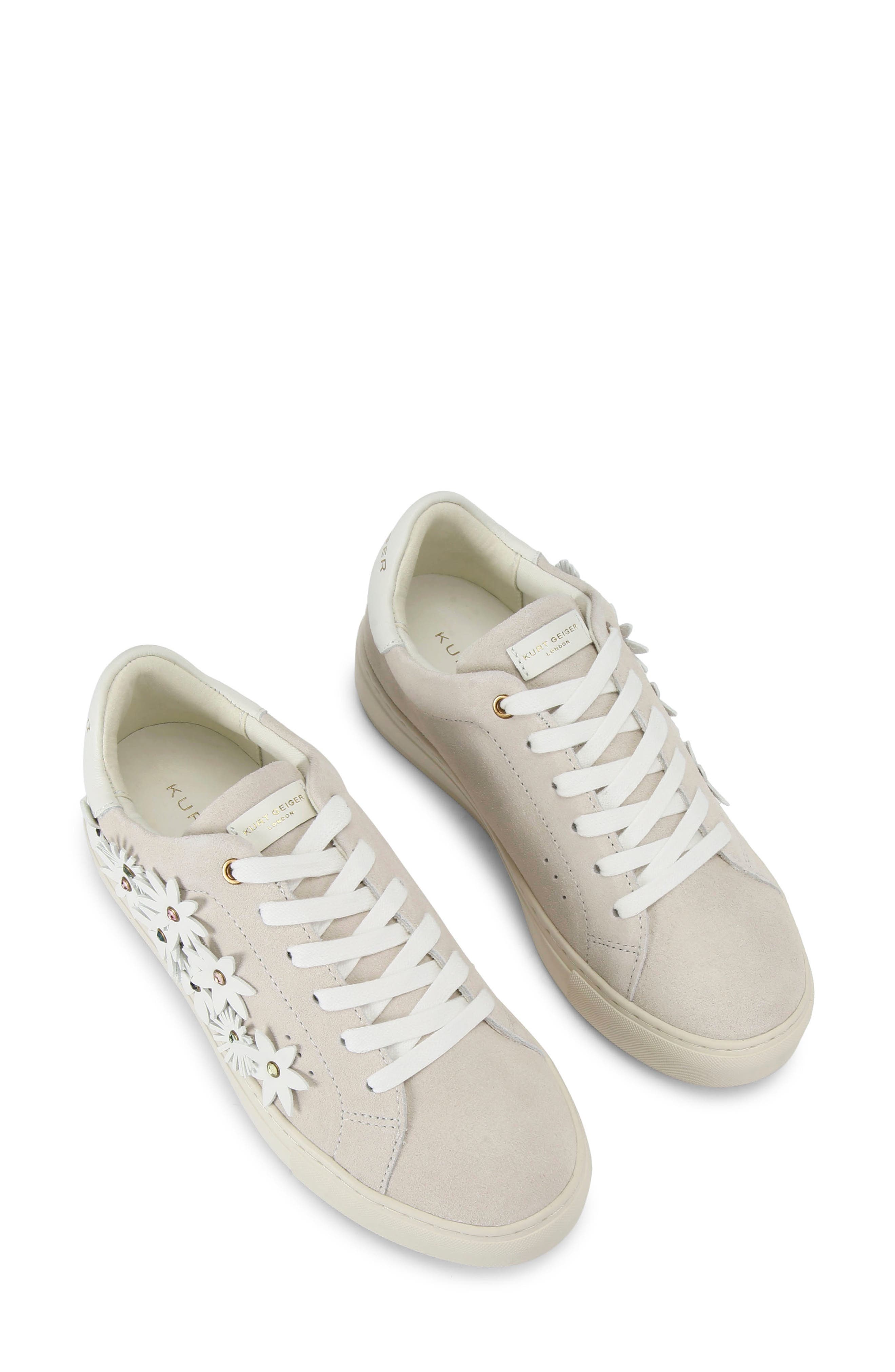 Kurt Geiger London Laney Flower Embellished Sneaker, Alternate, color, 
