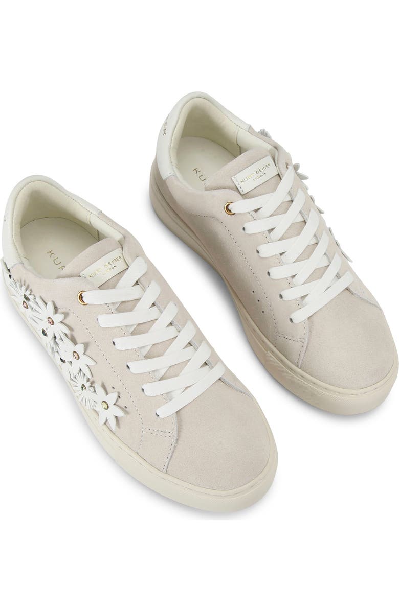 Kurt Geiger London Laney Flower Embellished Sneaker, Alternate, color,