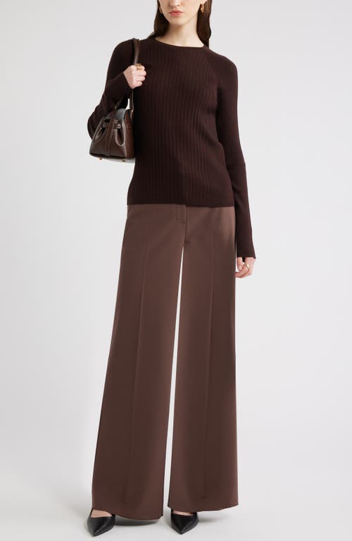 Nordstrom Rib Wool Blend Sweater In Brown