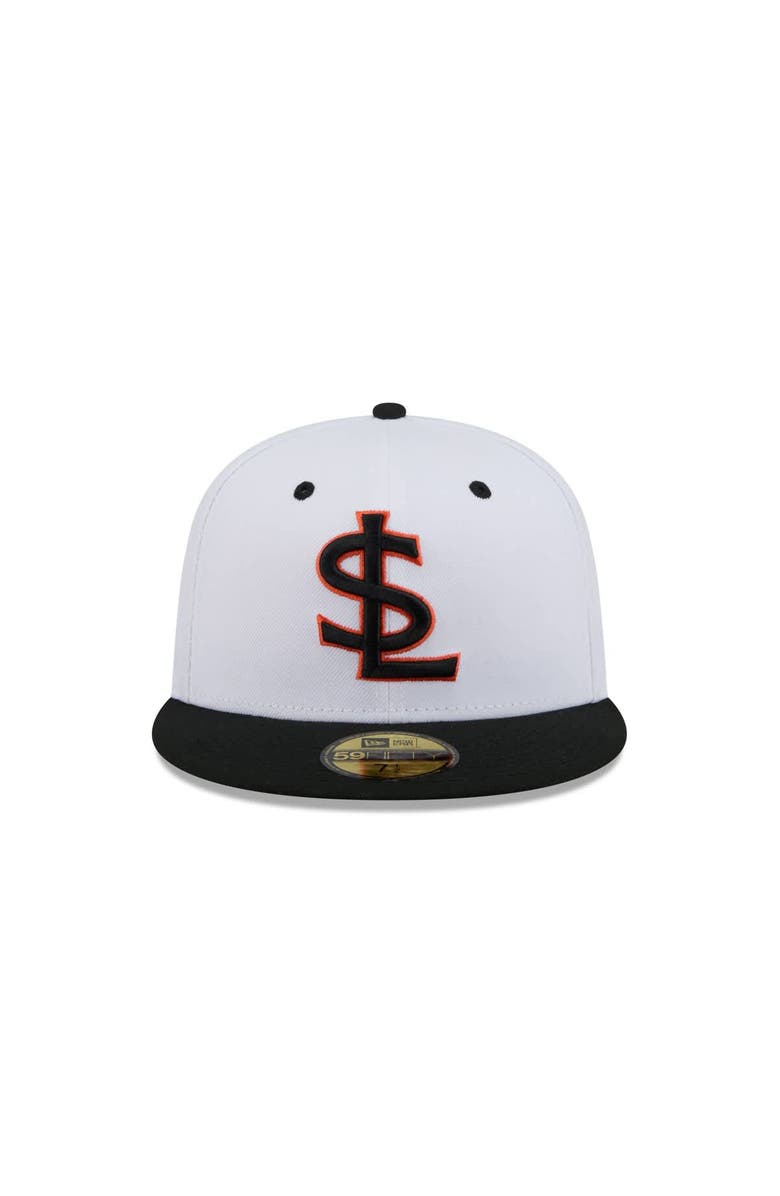 New Era Men's New Era White Salt Lake Bees Theme Nights 59FIFTY Fitted Hat, Alternate, color, White