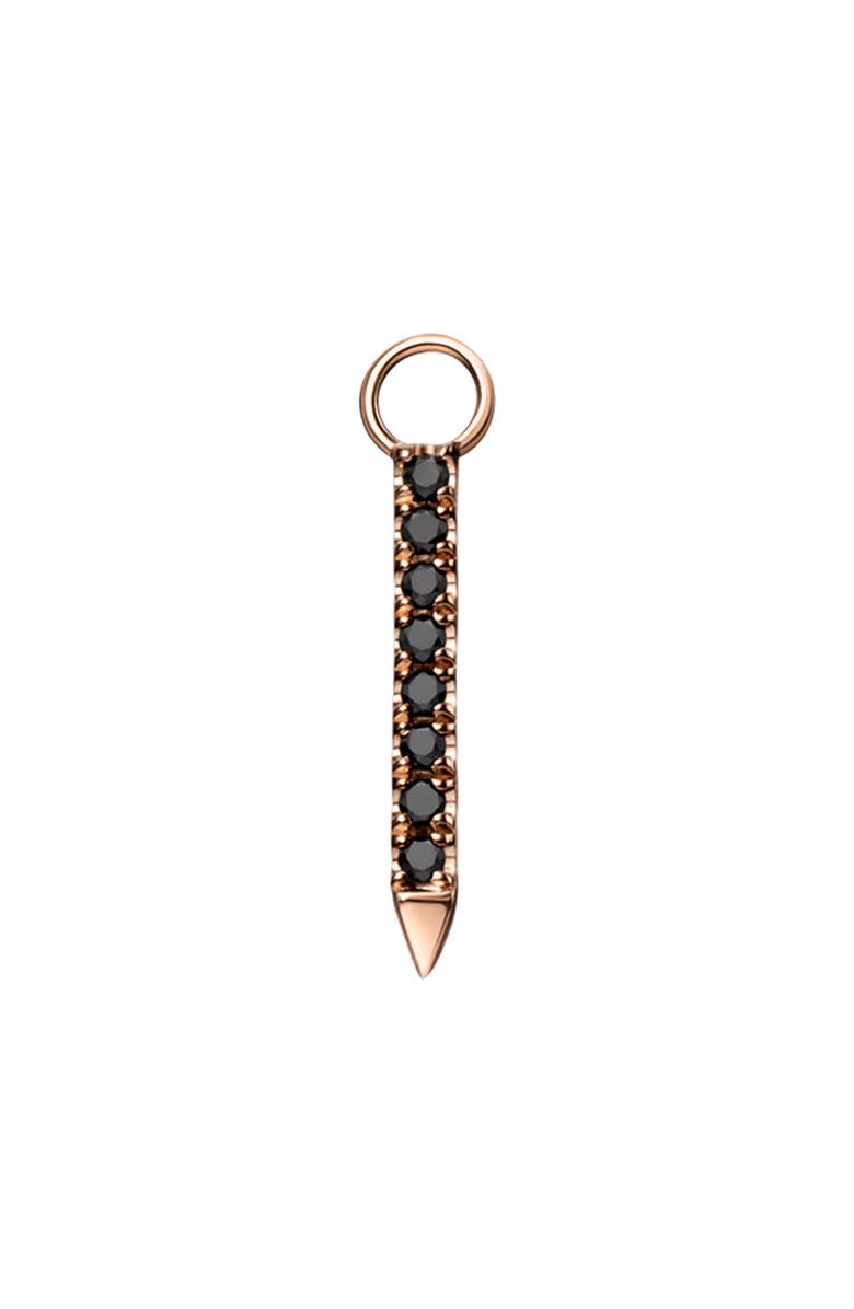 MARIA TASH Reversible Linear Diamond Charm, Main, color, Rose Gold