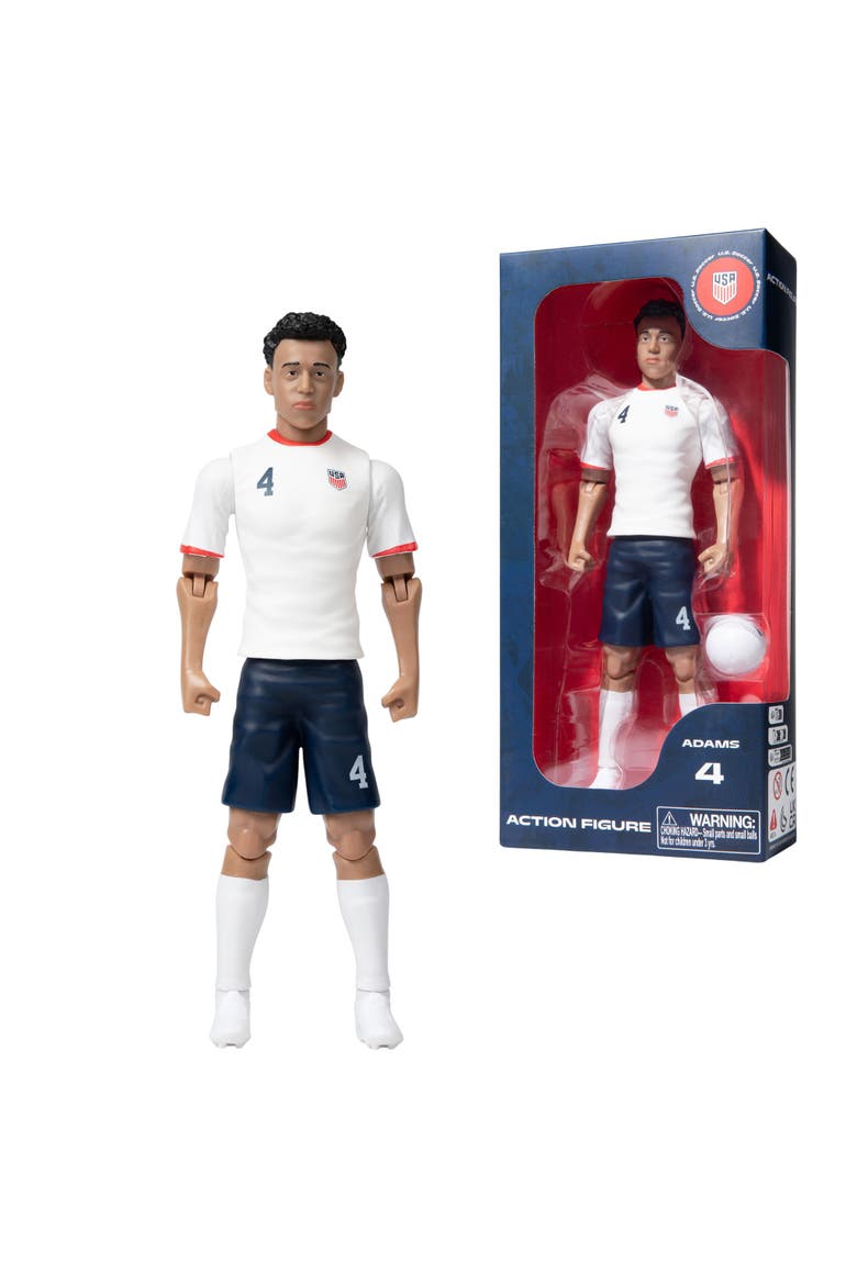 SOCKERS USMNT Tyler Adams 8" Collectible Soccer Action Figure, Main, color, White