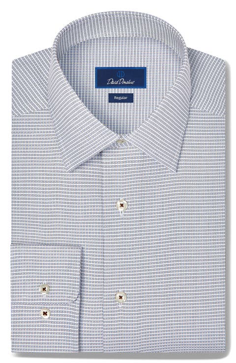 Regular Fit Geometric Cotton Shirt