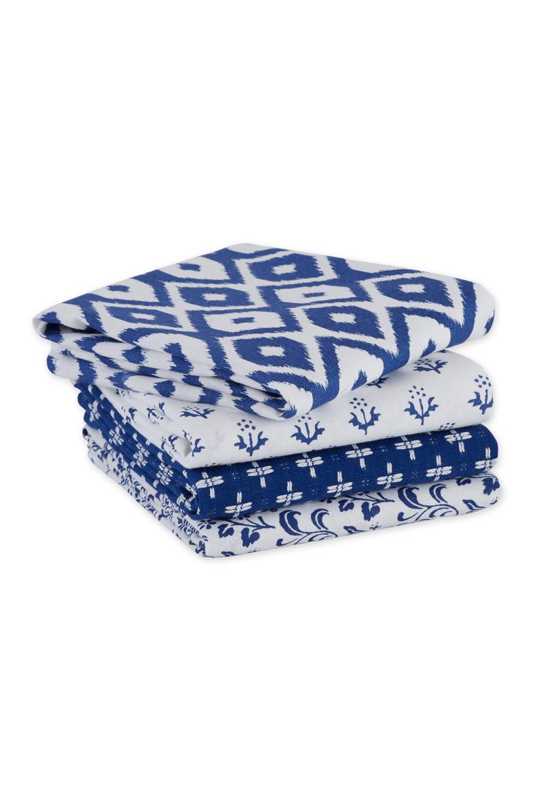Blue Market Assorted Dishtowel Set/4, Alternate, color, Blue Market