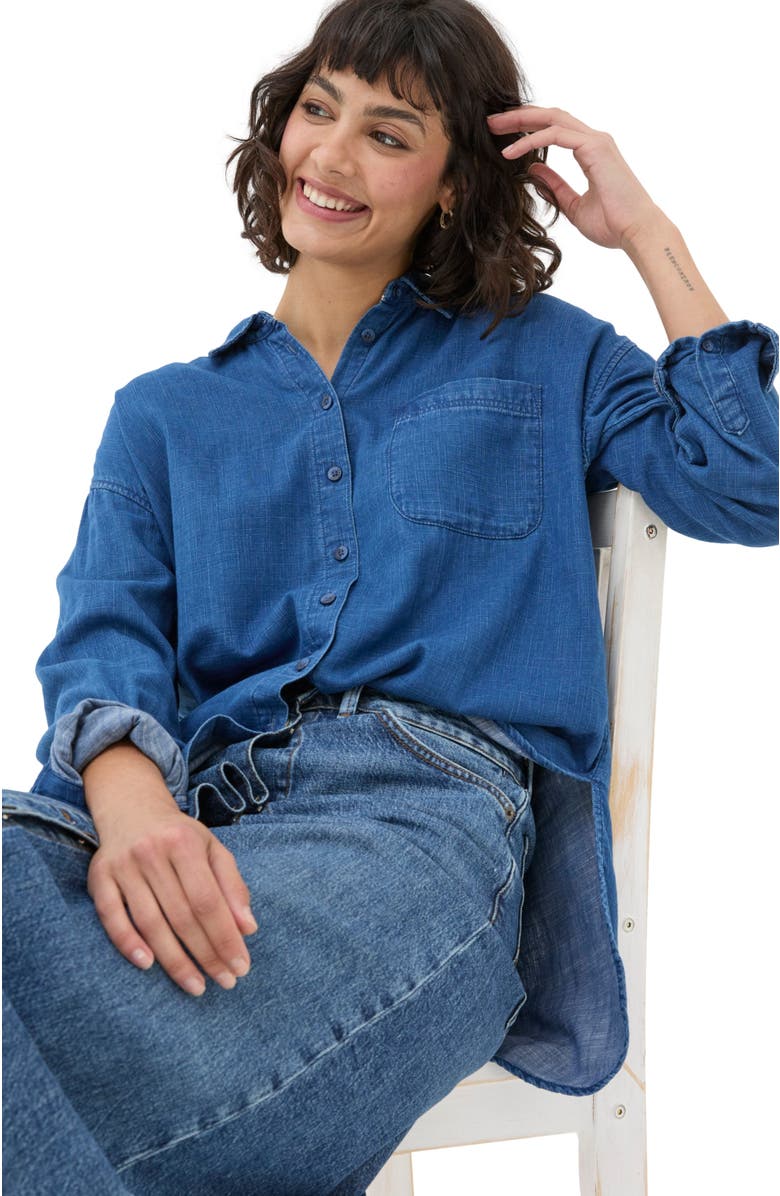 FatFace Women's Carolin Denim Shirt, Alternate, color,