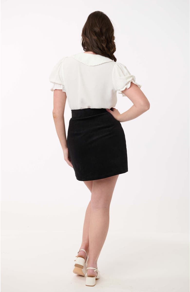 Smak Parlour Kitschy Shaped Pocket Match Game Mini Skirt, Alternate, color, Black