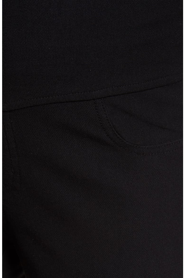 Over the Belly Crop Slim Maternity Pants, Alternate, color, BLACK