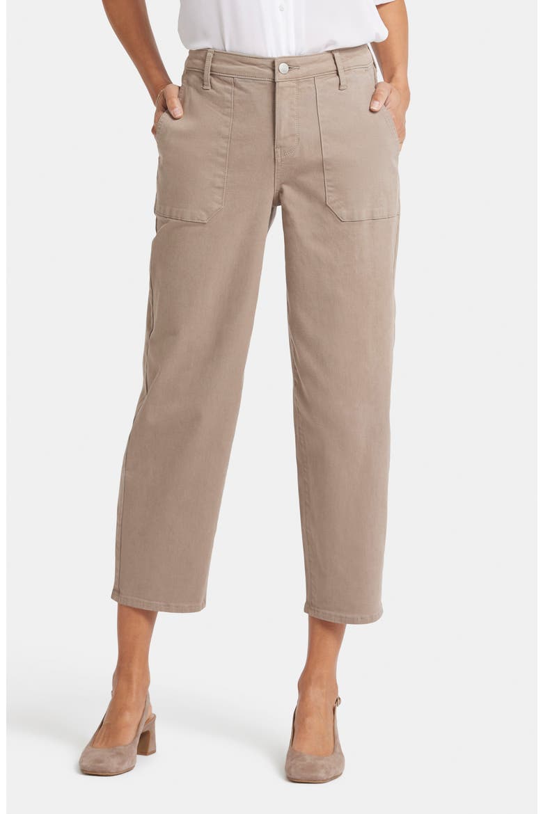 Utility Pocket Relaxed Crop Straight Leg Jeans, Main, color, COUNTRY OAK