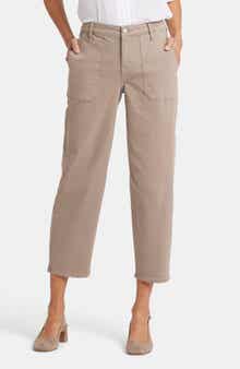 NYDJ Utility Pocket Relaxed Crop Straight Leg Jeans