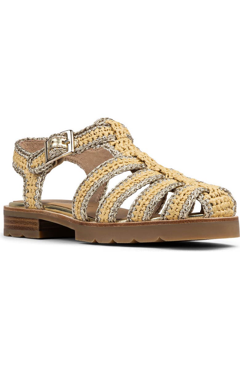 Donald Pliner Laynar Fisherman Sandal, Main, color, Platino