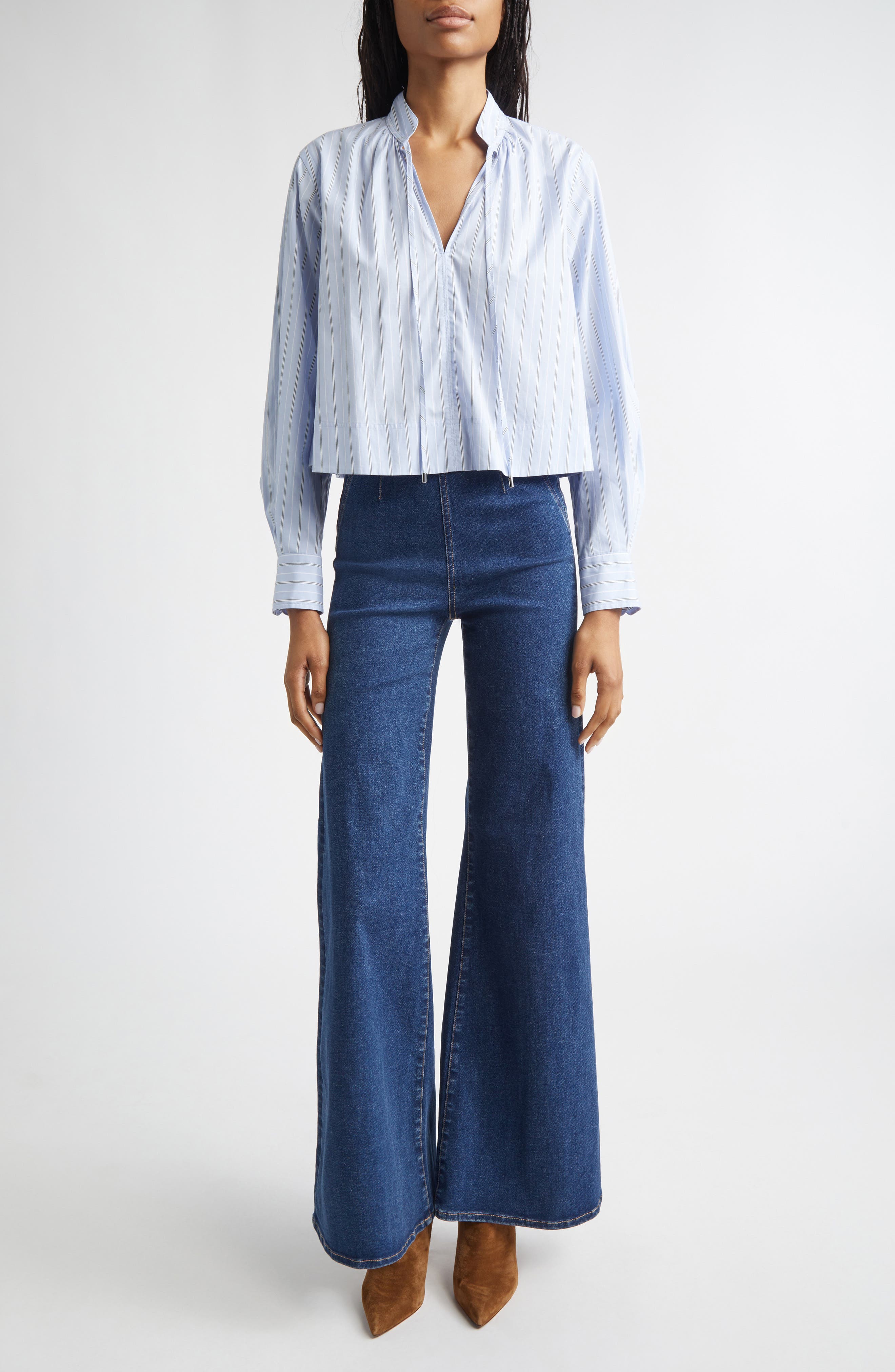 Kaits Stripe Crop Cotton Top - image 2