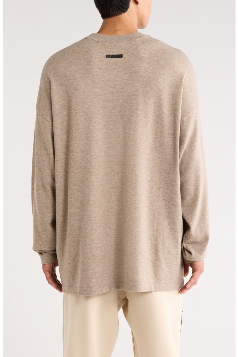 Soft Knit Long Sleeve T-Shirt, Alternate, color, SEAL HEATHER