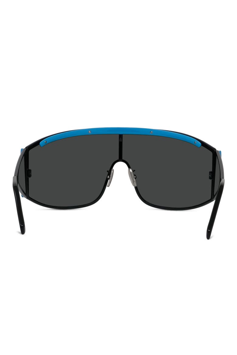 Signature 138mm Mask Sunglasses, Alternate, color, BLACK/ OTHER / SMOKE