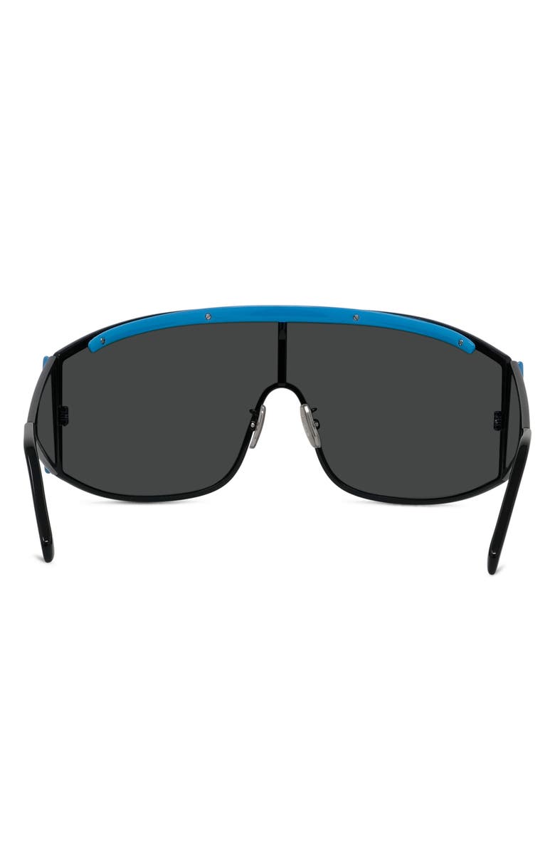Loewe Signature 138mm Mask Sunglasses, Alternate, color, Black/ Other / Smoke