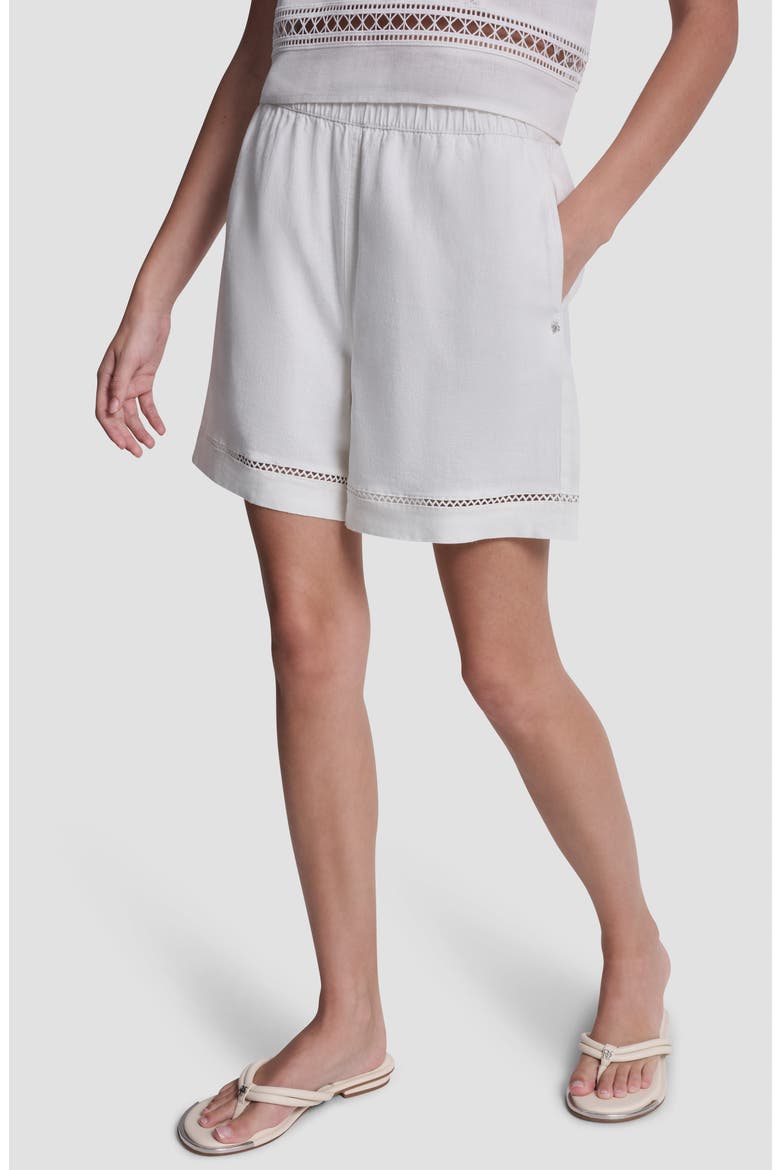 Linen Blend Boxer Shorts, Alternate, color, IVORY