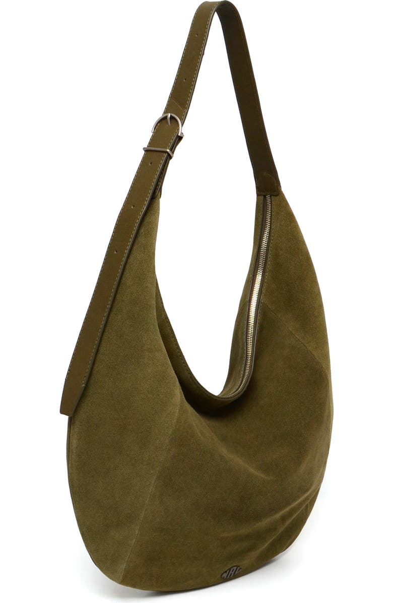 New Amsterdam Leatherworks Wyatt Oversized Suede Hobo Bag, Alternate, color,
