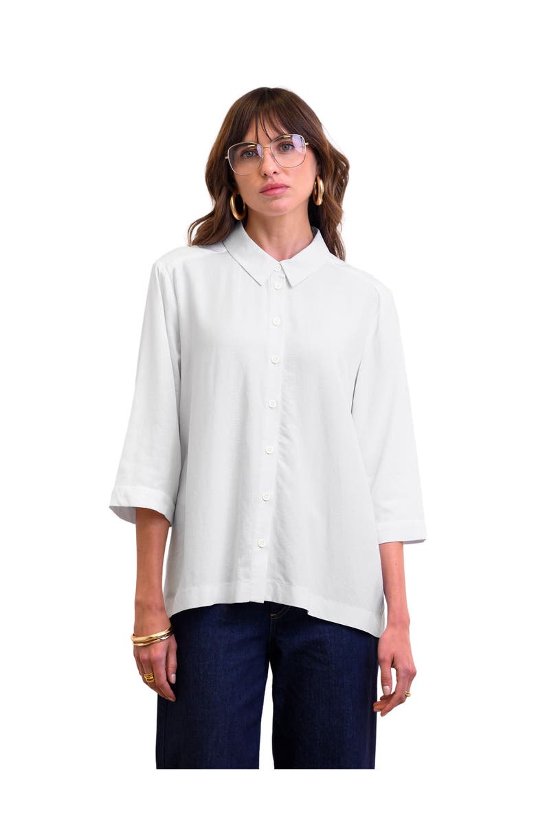 Celtic & Co. Pleat Back Shirt, Alternate, color, White