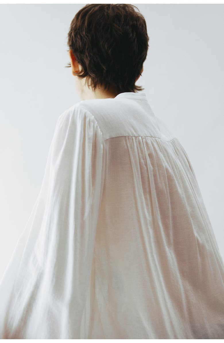 H&M Pintucked Blouse, Alternate, color, White