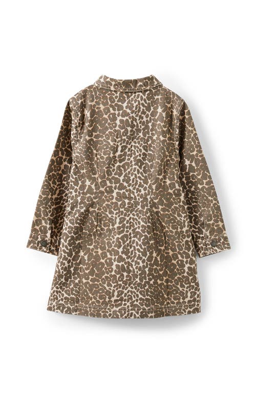 Cotton On Kids Kid's Sasha Long Sleeve Denim Shirt Dress In Animal Print