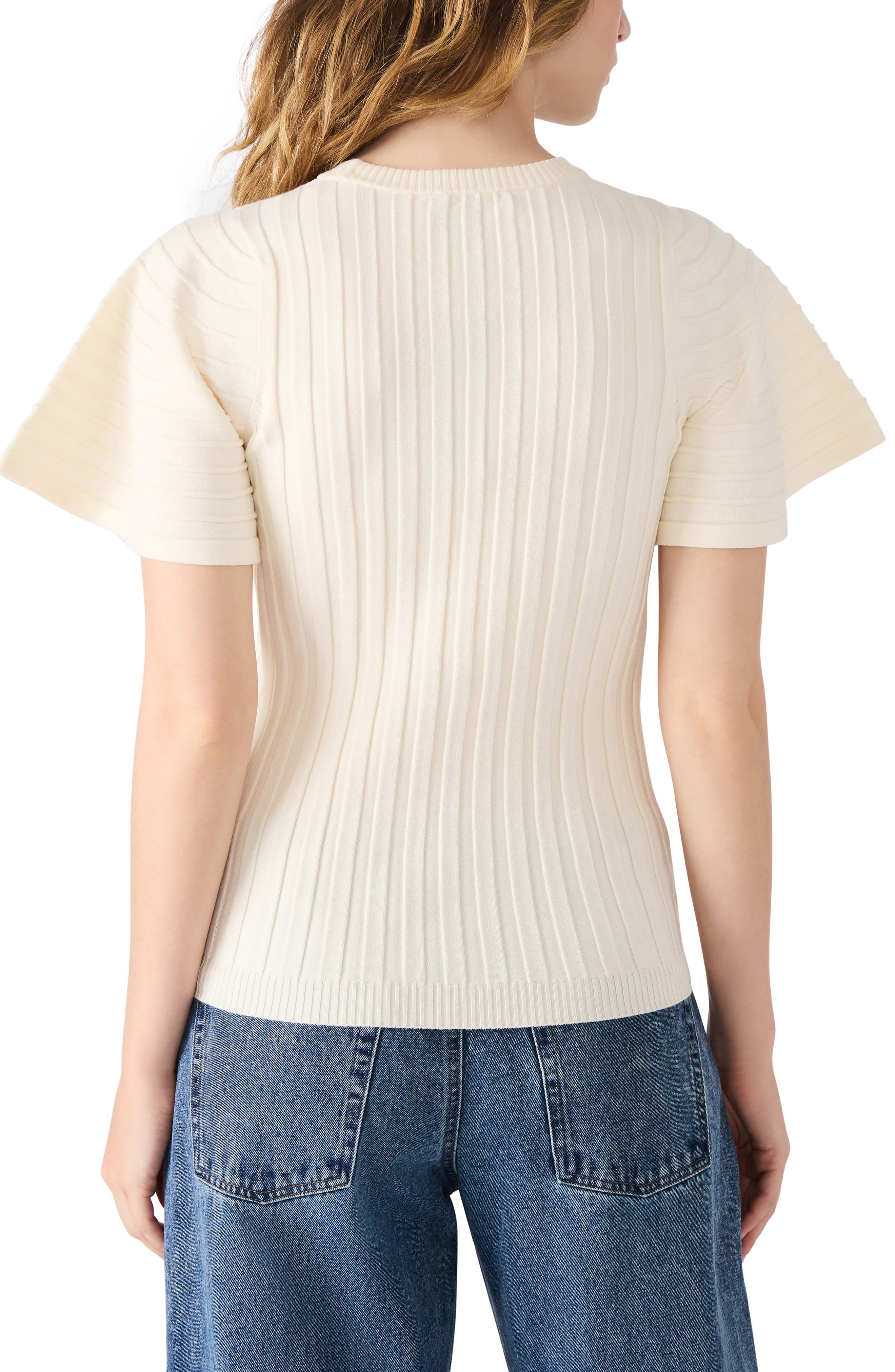 Allie Short Sleeve Rib Sweater - image 2