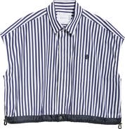Sacai x Thomas Mason Mixed Media Top | Nordstrom