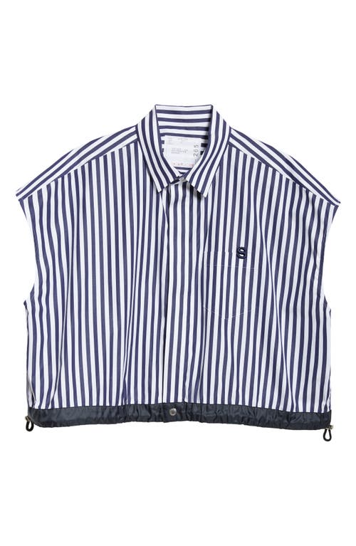 SACAI SACAI X THOMAS MASON MIXED MEDIA TOP 