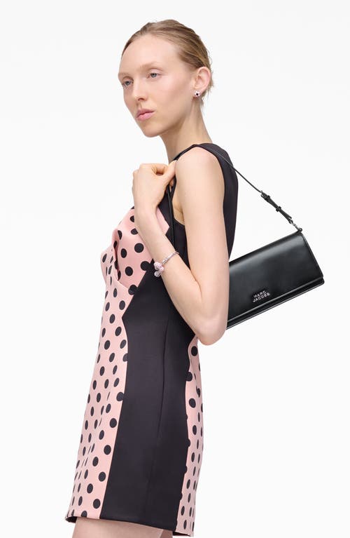 Marc Jacobs The Mirror Leather Shoulder Bag In Black