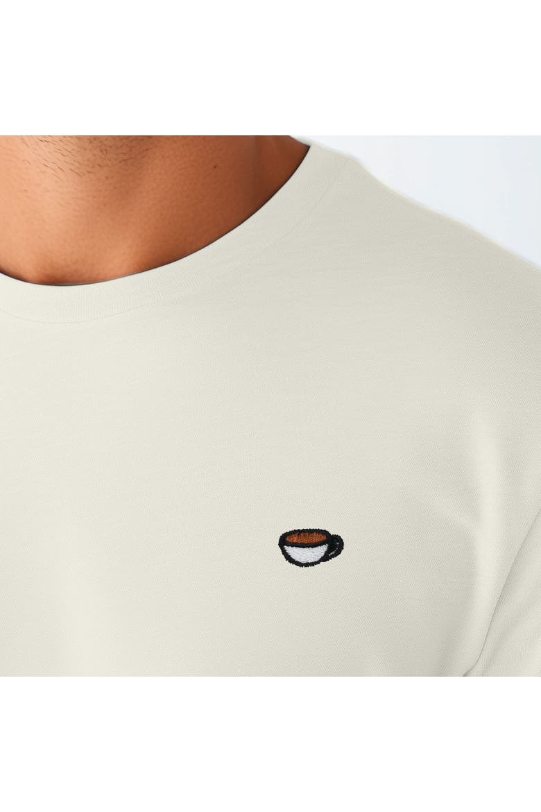 Mens Lil Coffee Jersey Tee, Alternate, color, Natural