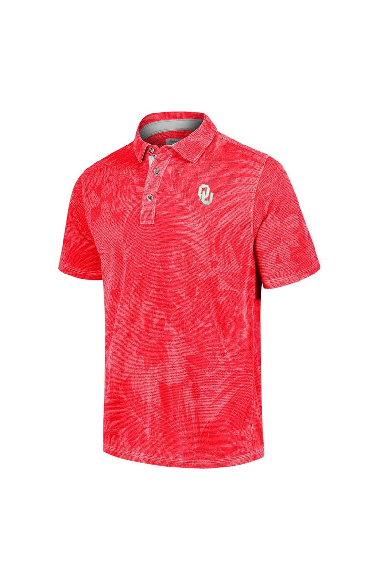 Tommy Bahama Men's Tommy Bahama Crimson Oklahoma Sooners Sport Santiago Paradise Polo, Alternate, color, Crimson