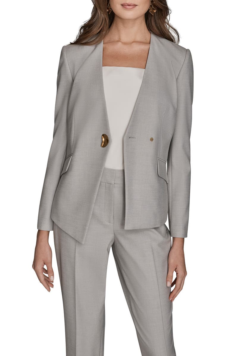 Donna Karan New York Collarless Blazer, Main, color, Vapor Multi